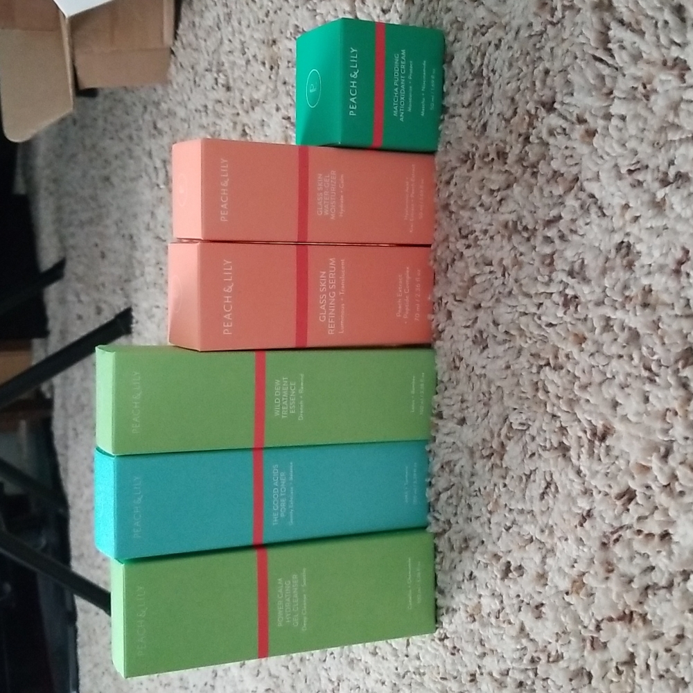 Peach and Lily Full Skincare Line - NIB except for serum
